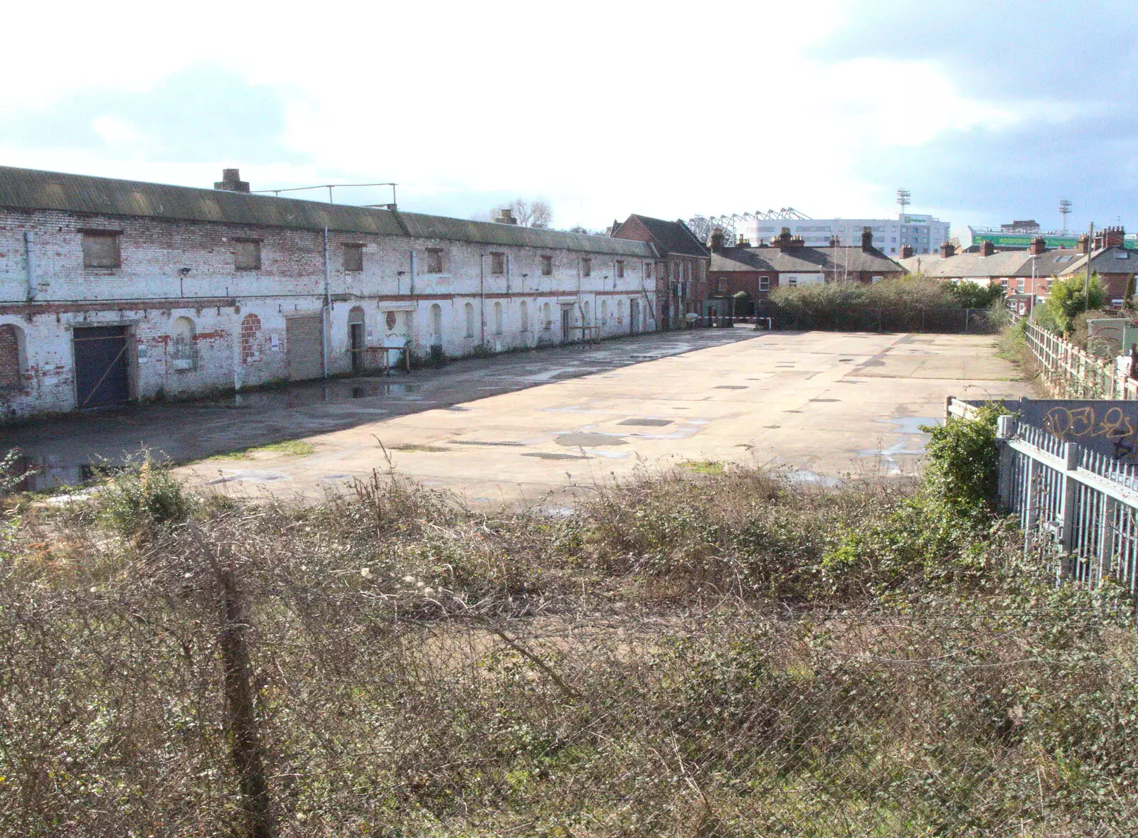 Some derelict buildings and wasteland, from Off to the Cinema Again, Norwich, Norfolk - 9th March 2019