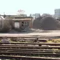 A derelict hut and pile of gravel, Off to the Cinema Again, Norwich, Norfolk - 9th March 2019