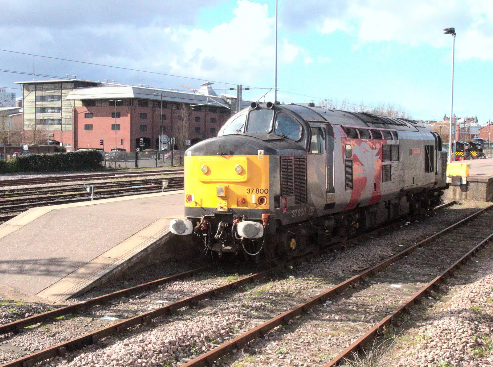 Another Class 37 - 37800, from Off to the Cinema Again, Norwich, Norfolk - 9th March 2019