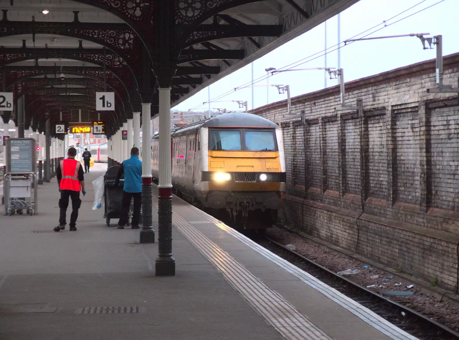 The InterCity from London pulls onto the platform, from Off to the Cinema Again, Norwich, Norfolk - 9th March 2019