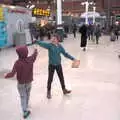 The boys do fencing with rolled-up posters, Off to the Cinema Again, Norwich, Norfolk - 9th March 2019