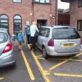 Grandad hauls stuff out of his car, Off to the Cinema Again, Norwich, Norfolk - 9th March 2019