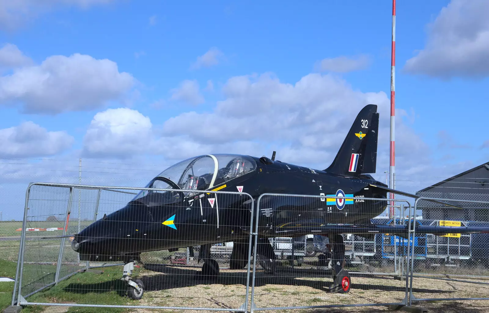 BAe Hawk XX312 outside Norwich Airport, from Devon In A Day, Exeter, Devon - 14th March 2019