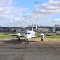 A front view of LoganAir's Dash-8, Devon In A Day, Exeter, Devon - 14th March 2019