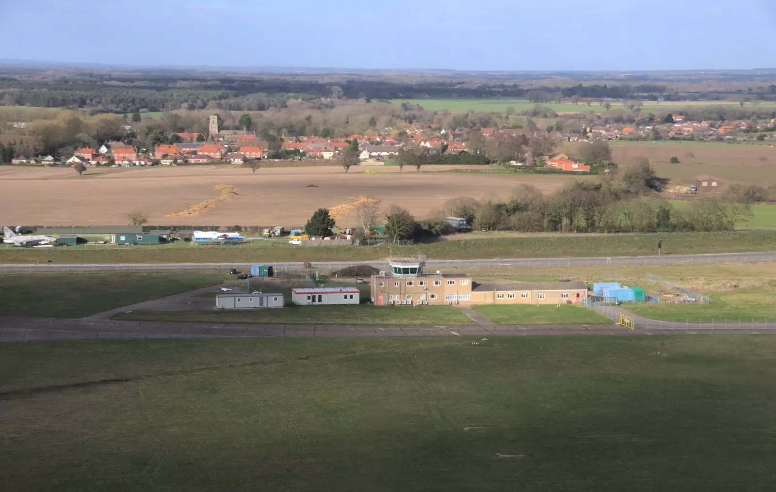 The old Horsham St. Faith's control tower, from Devon In A Day, Exeter, Devon - 14th March 2019