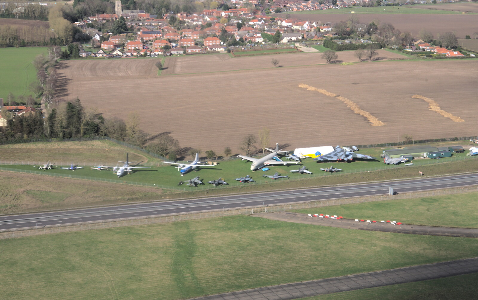 An aircraft museum, with a Nimrod and a Vulcan from Devon In A Day, Exeter, Devon - 14th March 2019