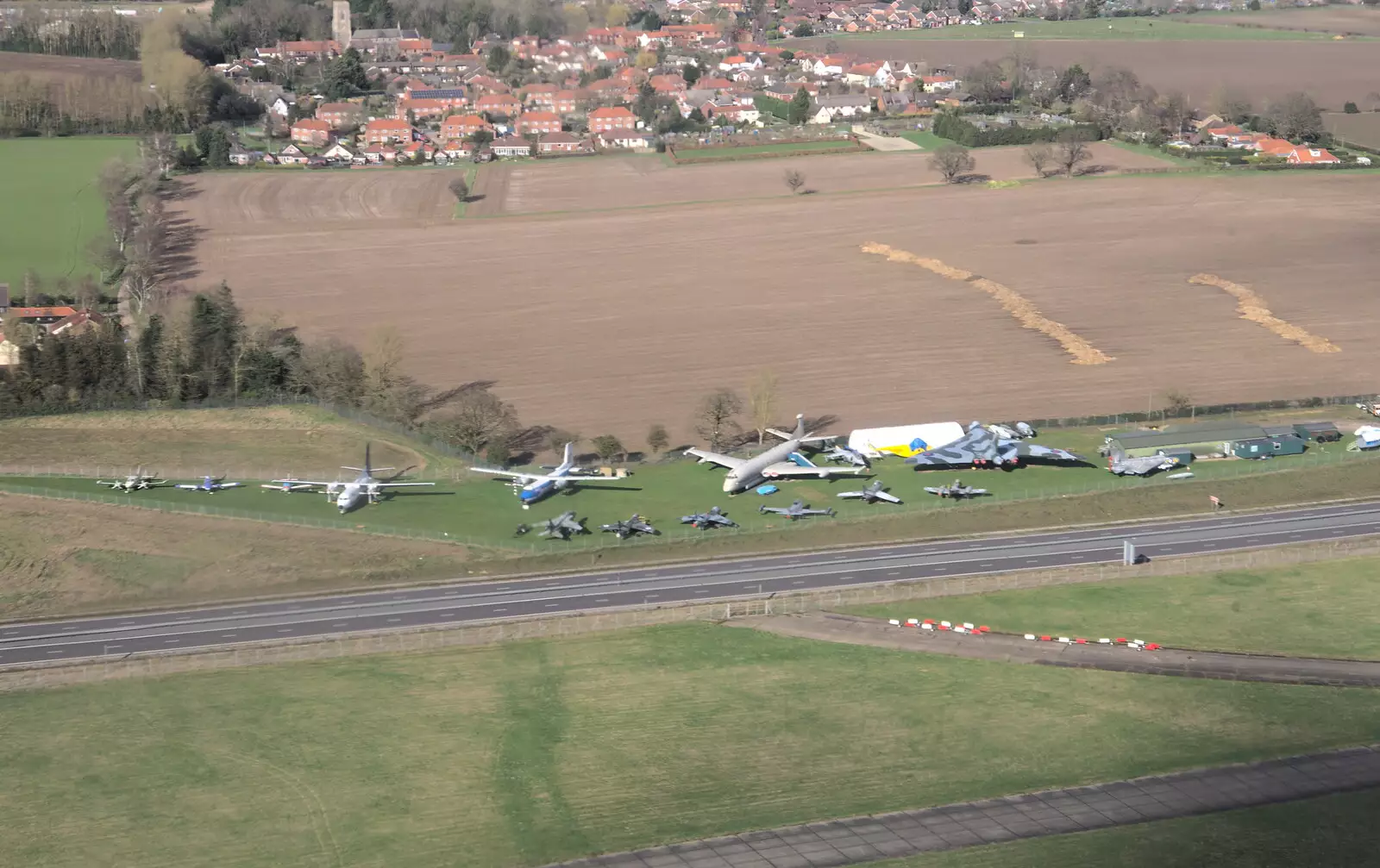 An aircraft museum, with a Nimrod and a Vulcan, from Devon In A Day, Exeter, Devon - 14th March 2019