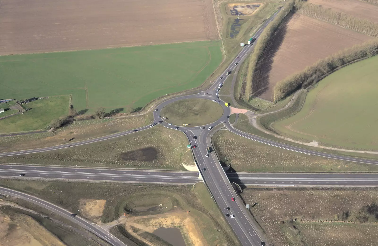 Part of the new Northern Relief Road, from Devon In A Day, Exeter, Devon - 14th March 2019