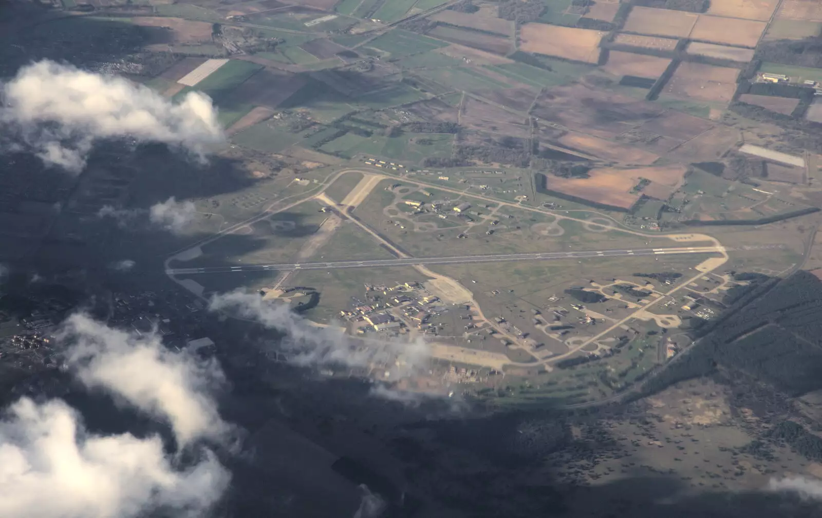 An old WWII airfield, with main runway in use, from Devon In A Day, Exeter, Devon - 14th March 2019