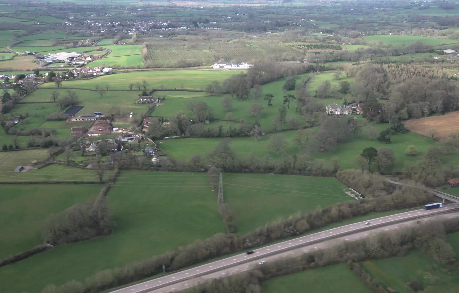 The green fields of Devon, from Devon In A Day, Exeter, Devon - 14th March 2019