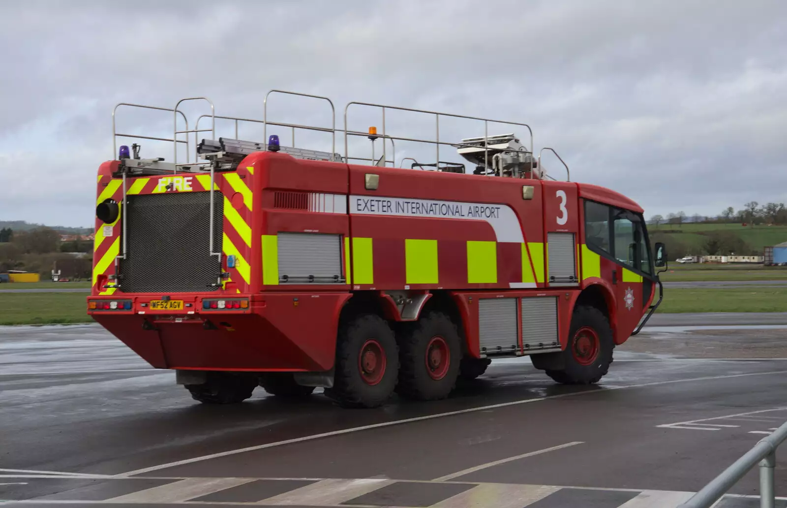 A fire engine, from Devon In A Day, Exeter, Devon - 14th March 2019