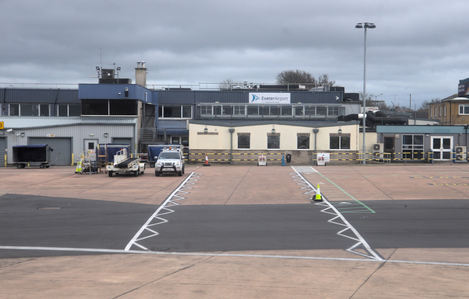 Exeter Airport's terminal from Devon In A Day, Exeter, Devon - 14th March 2019