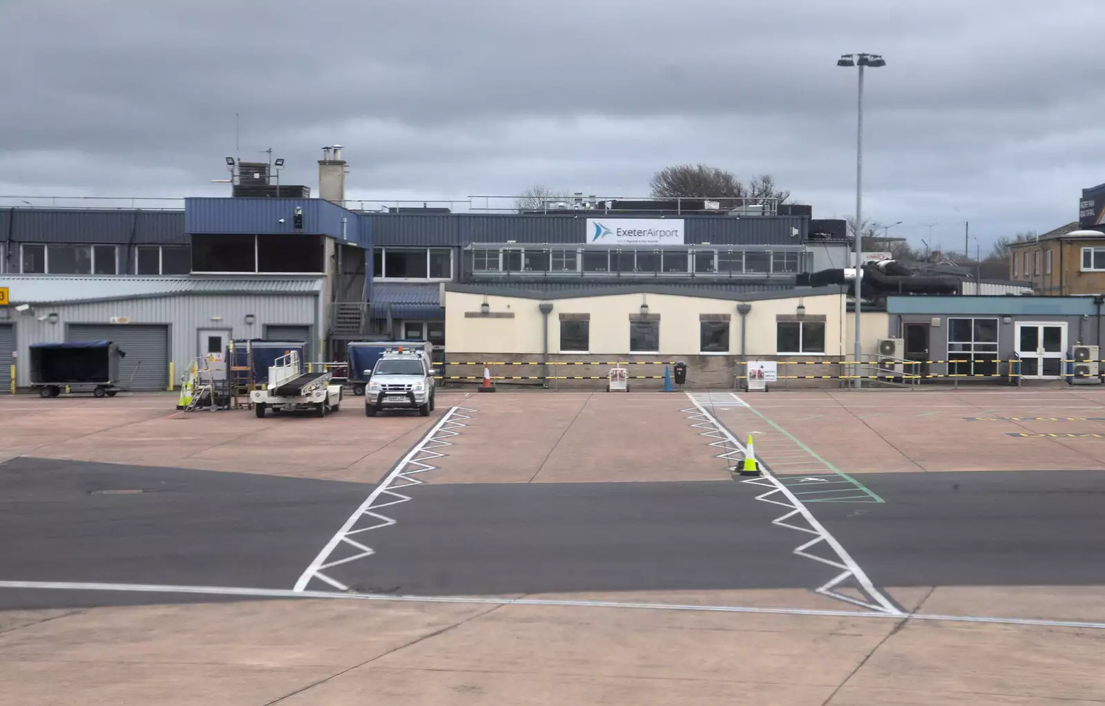 Exeter Airport's terminal, from Devon In A Day, Exeter, Devon - 14th March 2019