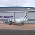 A FlyBe DeHavilland Dash-8 at Exeter, Devon In A Day, Exeter, Devon - 14th March 2019