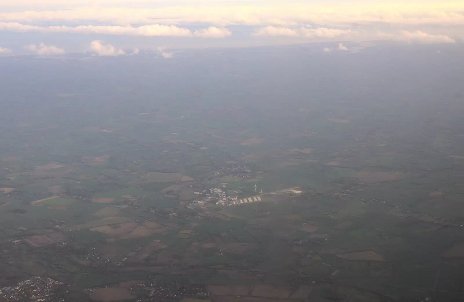 Eye Airfield, Diss, and the coastline in the distance, from Devon In A Day, Exeter, Devon - 14th March 2019