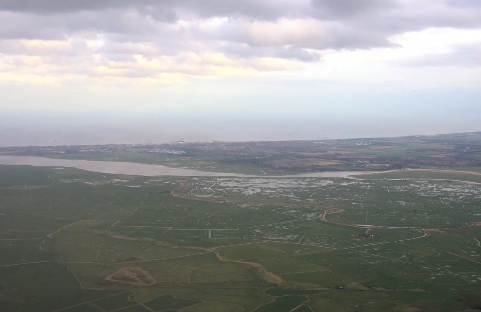 Looking out to the Norfolk coast and Great Yarmouth, from Devon In A Day, Exeter, Devon - 14th March 2019