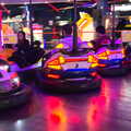 Red lights on the dodgems, A Team Outing at Namco Funscape, South Bank, London - 27th March 2019