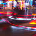 Painting with the lights of the dodgems, A Team Outing at Namco Funscape, South Bank, London - 27th March 2019