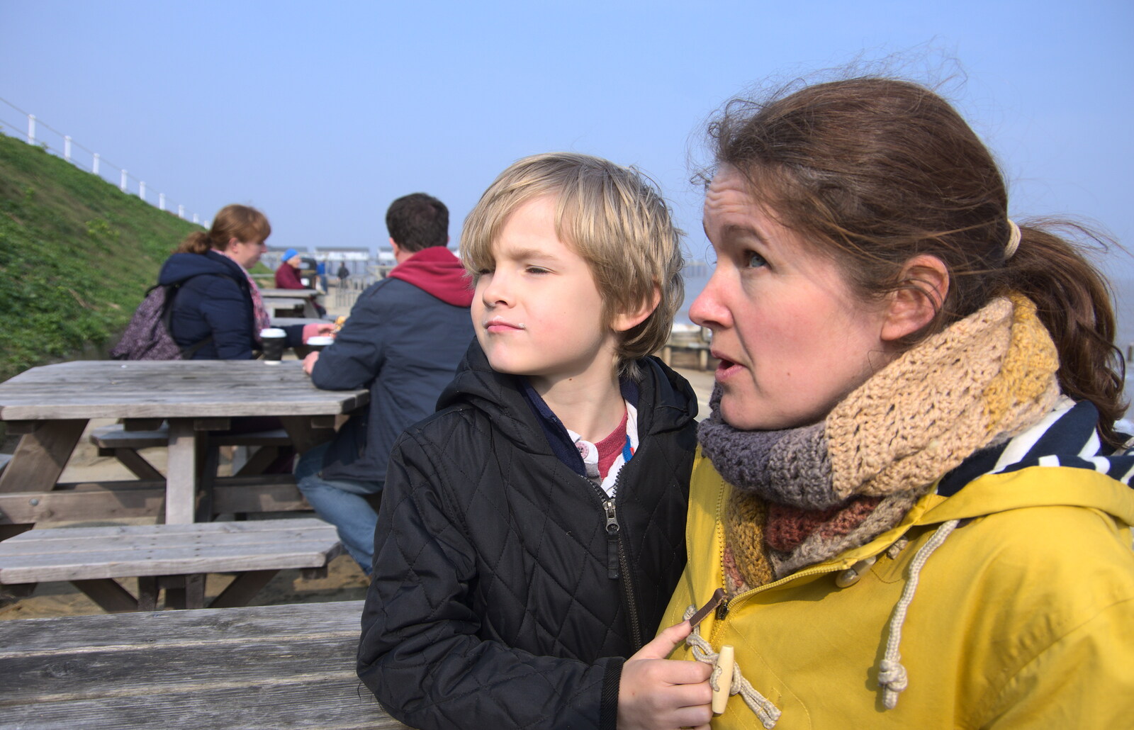 Harry and Isobel from On The Beach, Southwold, Suffolk - 7th April 2019