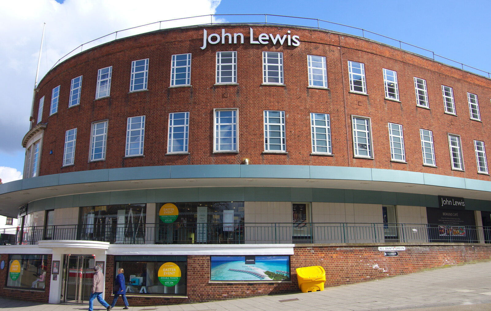 The 1930s stylings of John Lewis in Norwich from Singing in John Lewis, Norwich, Norfolk - 13th April 2019