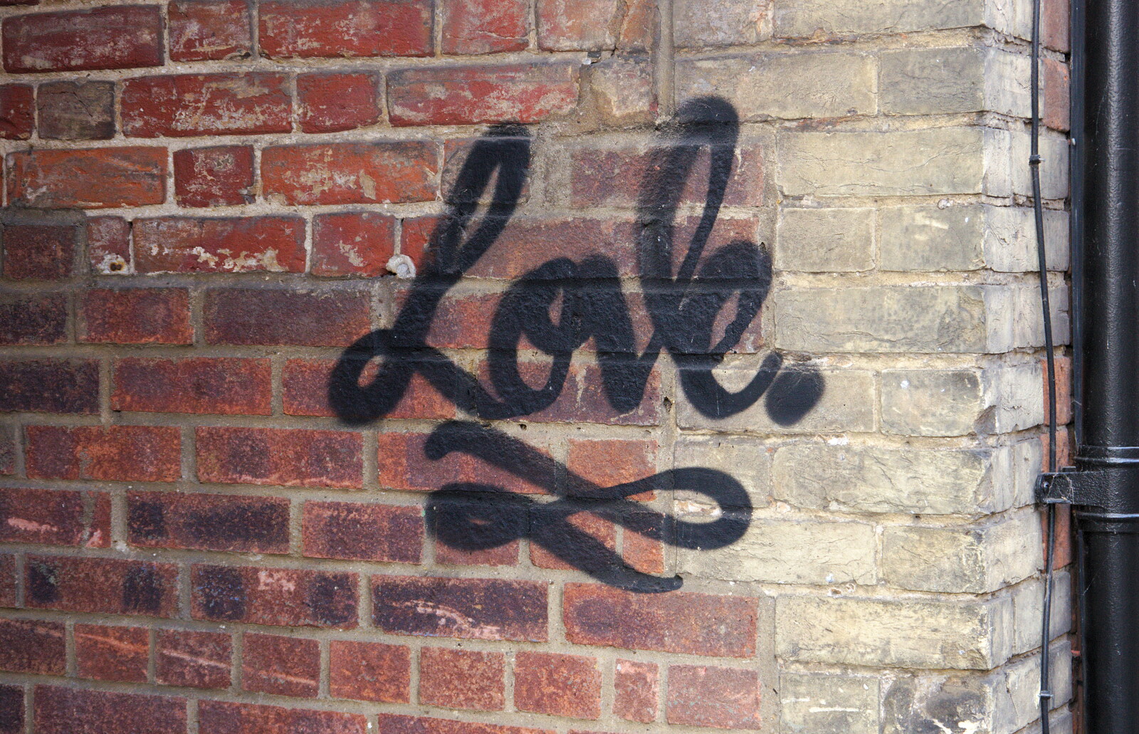 A bit of graffiti love from Singing in John Lewis, Norwich, Norfolk - 13th April 2019
