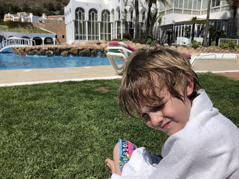 Harry's a bit wet from A Holiday in Nerja, Andalusia, Spain - 15th April 2019