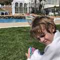 Harry's a bit wet, A Holiday in Nerja, Andalusia, Spain - 15th April 2019