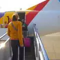 On the aircraft steps, A Holiday in Nerja, Andalusia, Spain - 15th April 2019