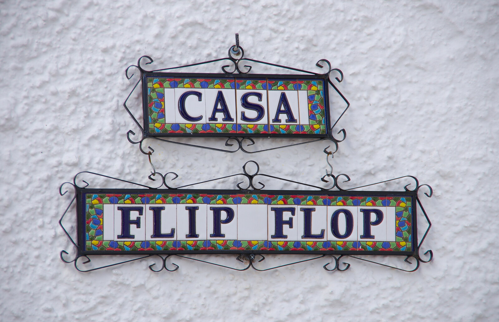 We pass the entertainingly-named 'Casa Flip Flop' from A Holiday in Nerja, Andalusia, Spain - 15th April 2019