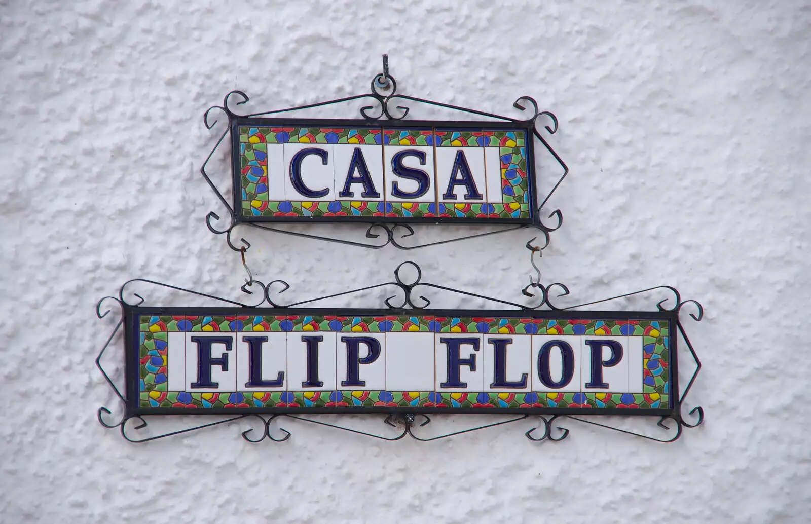 We pass the entertainingly-named 'Casa Flip Flop', from A Holiday in Nerja, Andalusia, Spain - 15th April 2019