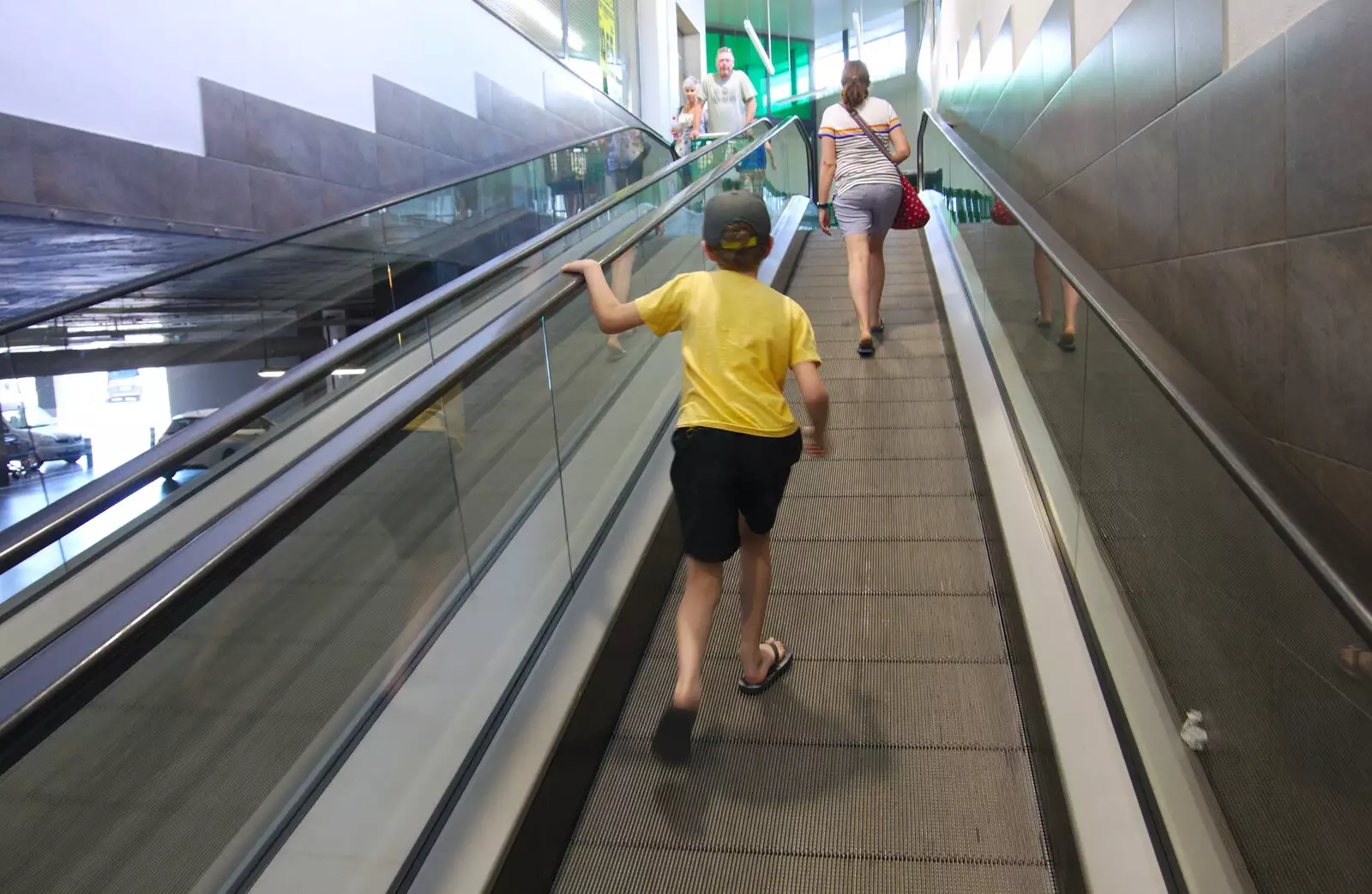 On the travelator, from A Holiday in Nerja, Andalusia, Spain - 15th April 2019