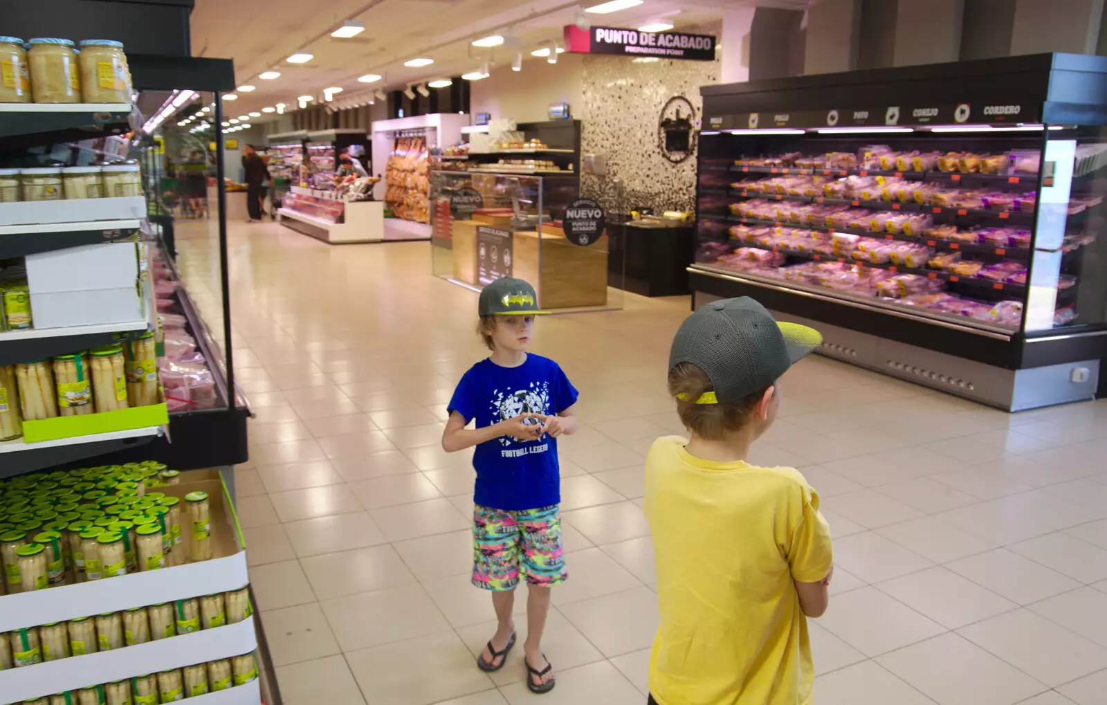 The boys look around, from A Holiday in Nerja, Andalusia, Spain - 15th April 2019