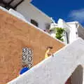 Harry and Fred walk up the steps to the apartment, A Holiday in Nerja, Andalusia, Spain - 15th April 2019