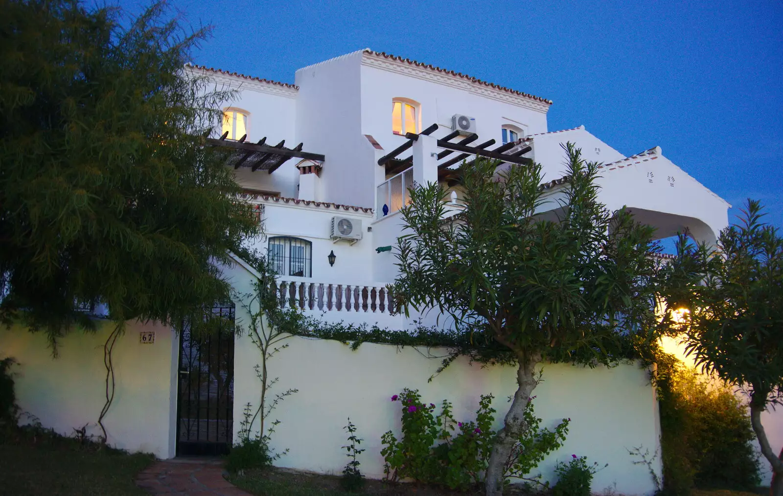 Apartments by night, from A Holiday in Nerja, Andalusia, Spain - 15th April 2019