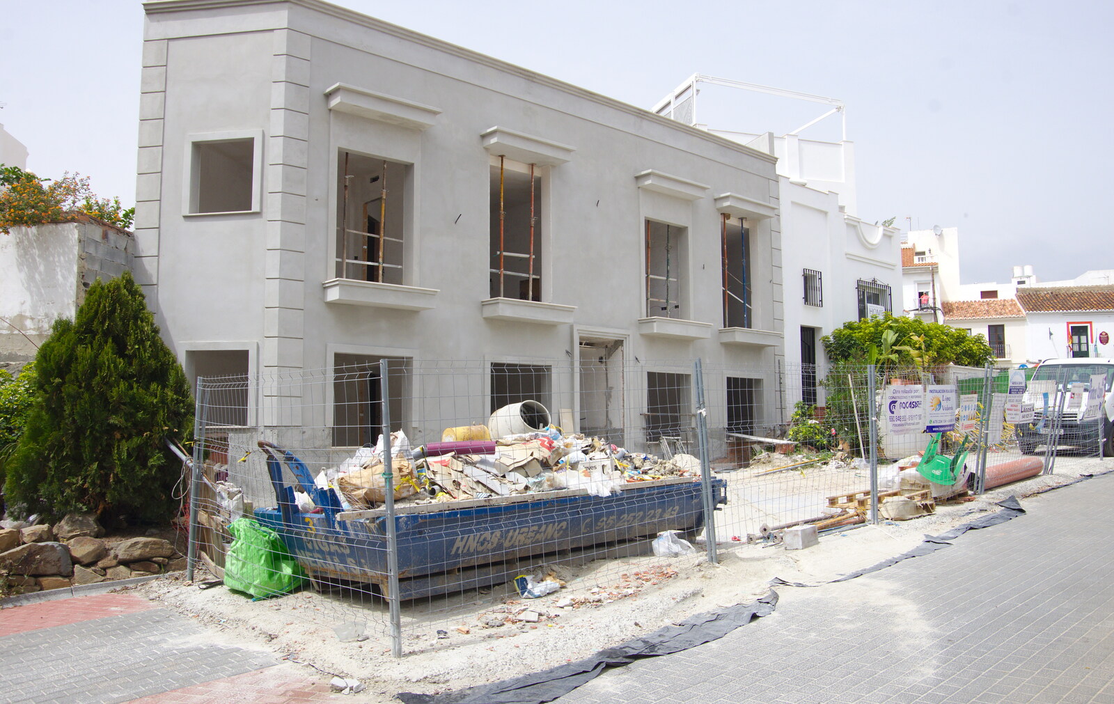 Building works near the museum from Torrecilla Beach and the Nerja Museum, Andalusia, Spain - 17th April 2019