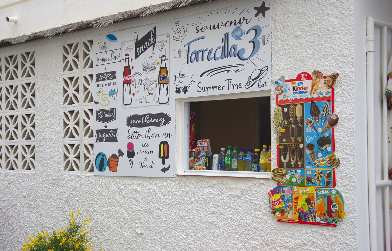Torrecilla 3 snack bar from Torrecilla Beach and the Nerja Museum, Andalusia, Spain - 17th April 2019