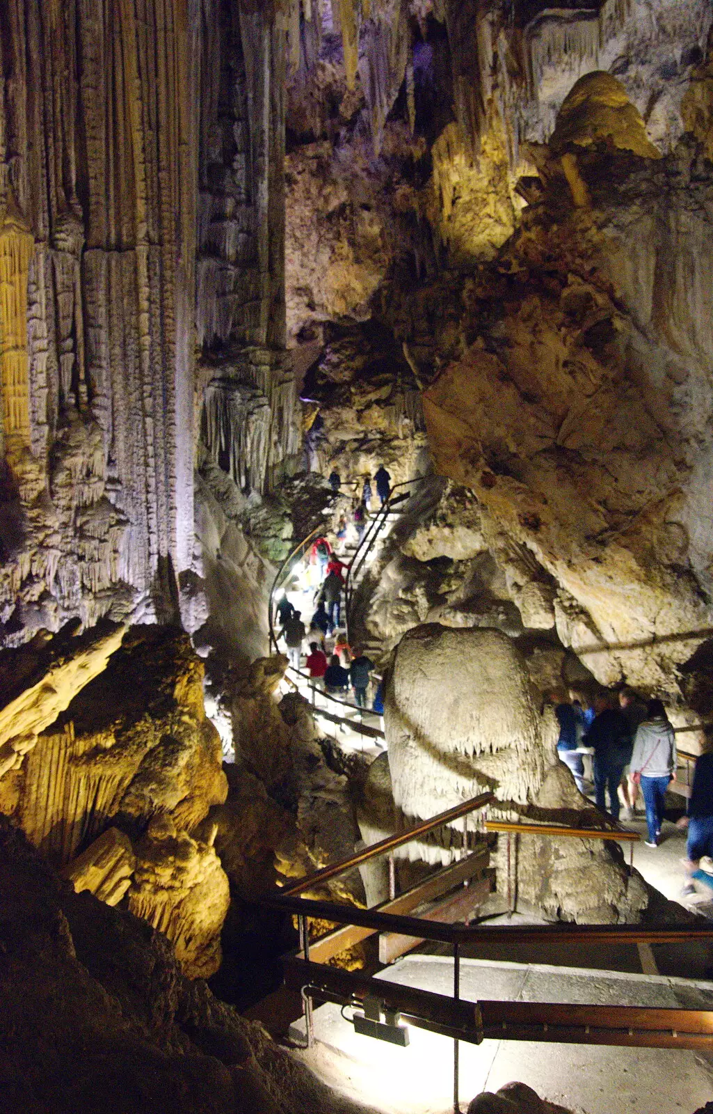 Milling people give a proper sense of scale, from The Caves of Nerja, and Frigiliana, Andalusia, Spain - 18th April 2019