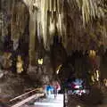 Harry and Isobel exit the cave, The Caves of Nerja, and Frigiliana, Andalusia, Spain - 18th April 2019