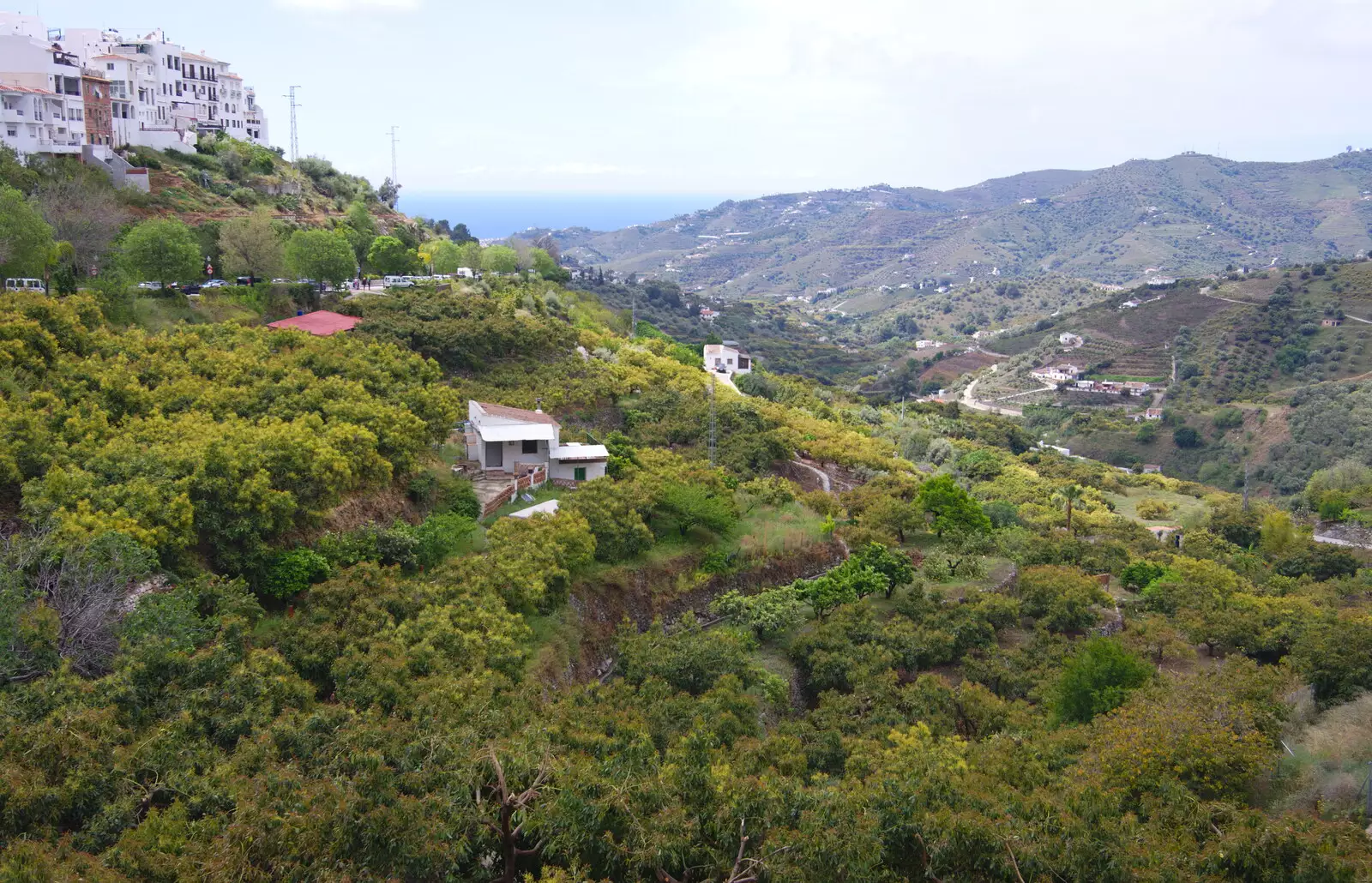 The view from the car park in Frigiliana, from The Caves of Nerja, and Frigiliana, Andalusia, Spain - 18th April 2019