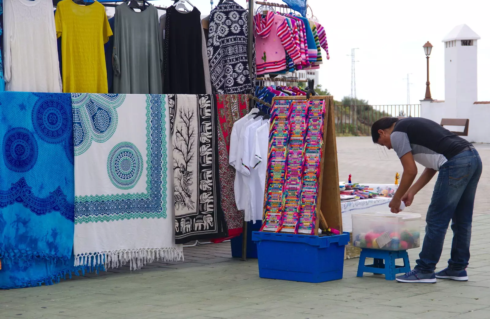 Blankets and South American stuff, from The Caves of Nerja, and Frigiliana, Andalusia, Spain - 18th April 2019