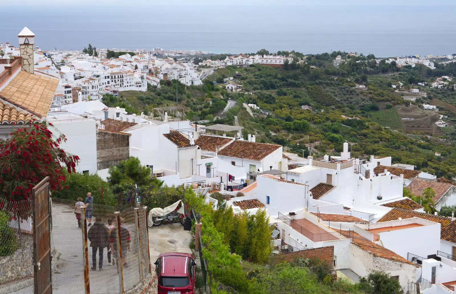 We climb all the way up to the top of the town, from The Caves of Nerja, and Frigiliana, Andalusia, Spain - 18th April 2019