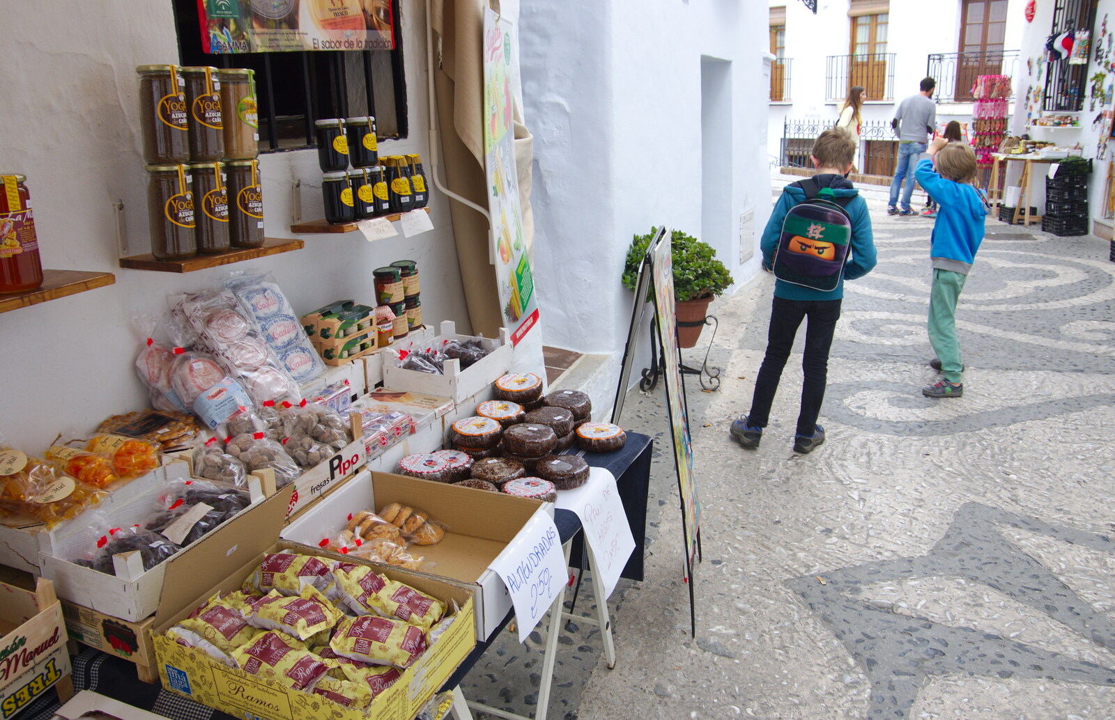 We stop for some cheese and pastries from The Caves of Nerja, and Frigiliana, Andalusia, Spain - 18th April 2019