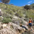 Fred and Harry in the rocks, A Walk up a Hill, Paella on the Beach and Granada, Andalusia, Spain - 19th April 2018