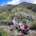 Isobel and the boys have a drink, A Walk up a Hill, Paella on the Beach and Granada, Andalusia, Spain - 19th April 2018