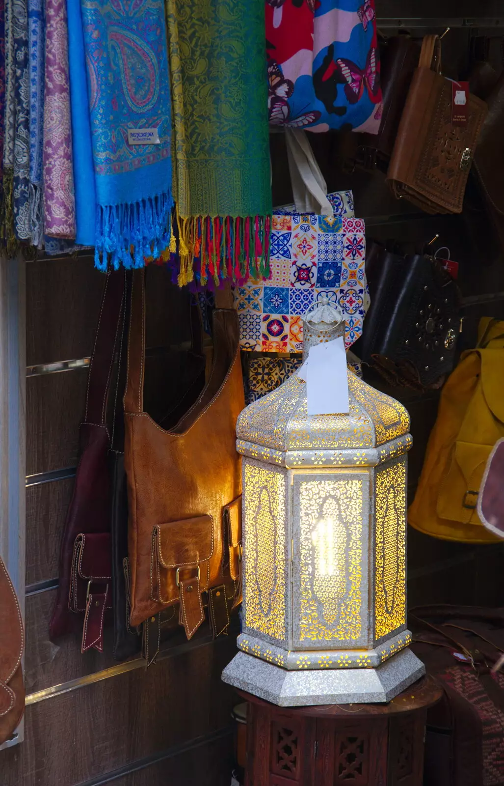 A nice lantern in a shop, from A Walk up a Hill, Paella on the Beach and Granada, Andalusia, Spain - 19th April 2018