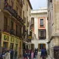 The street by the cathedral, A Walk up a Hill, Paella on the Beach and Granada, Andalusia, Spain - 19th April 2018