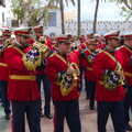 The bugle section marches past, An Easter Parade, Nerja, Andalusia, Spain - 21st April 2019