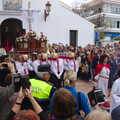 The first of the heavy floats is carried out, An Easter Parade, Nerja, Andalusia, Spain - 21st April 2019