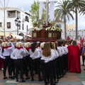 The cross heads off, An Easter Parade, Nerja, Andalusia, Spain - 21st April 2019