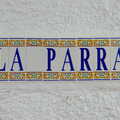 La Parra's tiled sign, An Easter Parade, Nerja, Andalusia, Spain - 21st April 2019